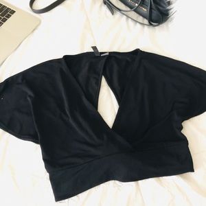 Forever 21 party top, cut out tie crop top